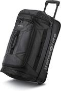 Samsonite Andante 2 Wheeled Duffel Bag – 22-Inch Durable Rolling Luggage with Inline Skate Wheels, Push-Button Handle & Spacious Compartments – Travel-Friendly and Lightweight - All Black
