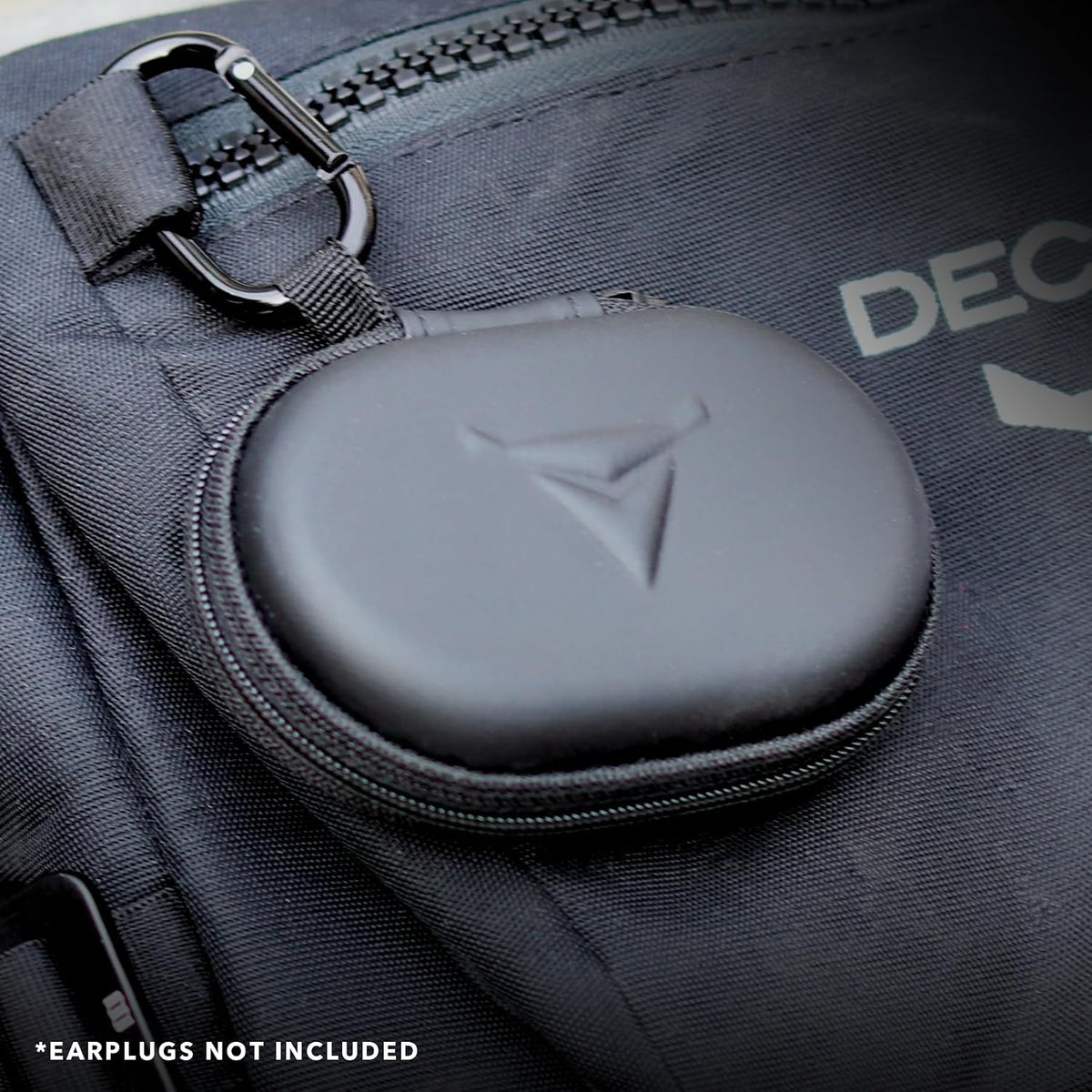 Decibullz - Zipper Headphones Carrying Case, Perfect for Earphones and Earplugs (Black) (Pack of 1)