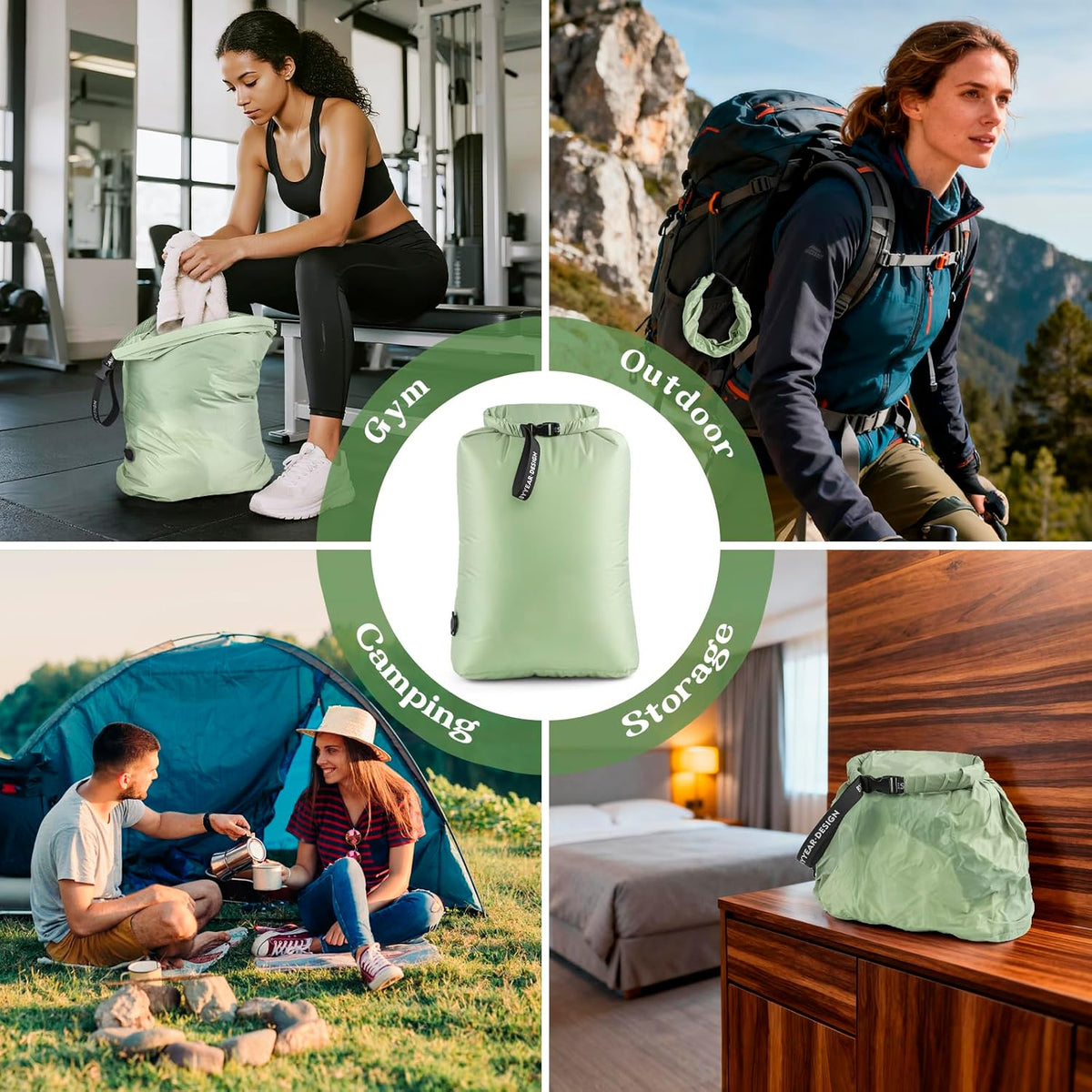 Travel Laundry Bag, Waterproof Compression Bags for Dirty Clothes