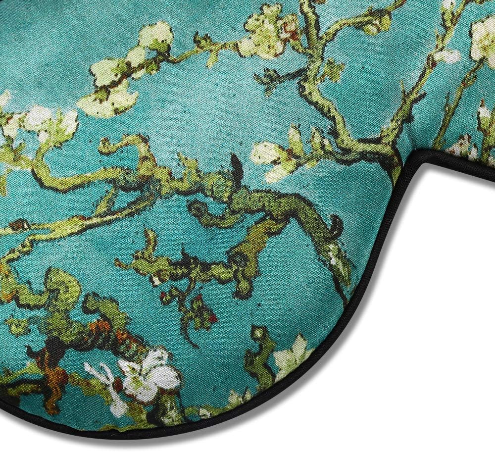 Alaska Bear Mulberry Silk Sleep Mask, Cool and Smooth(Blossom Almond)