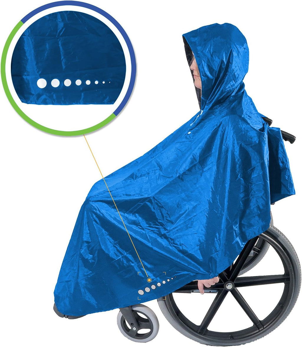 – Waterproof Poncho for wheelchairs – Universal Raincoat – Italian design