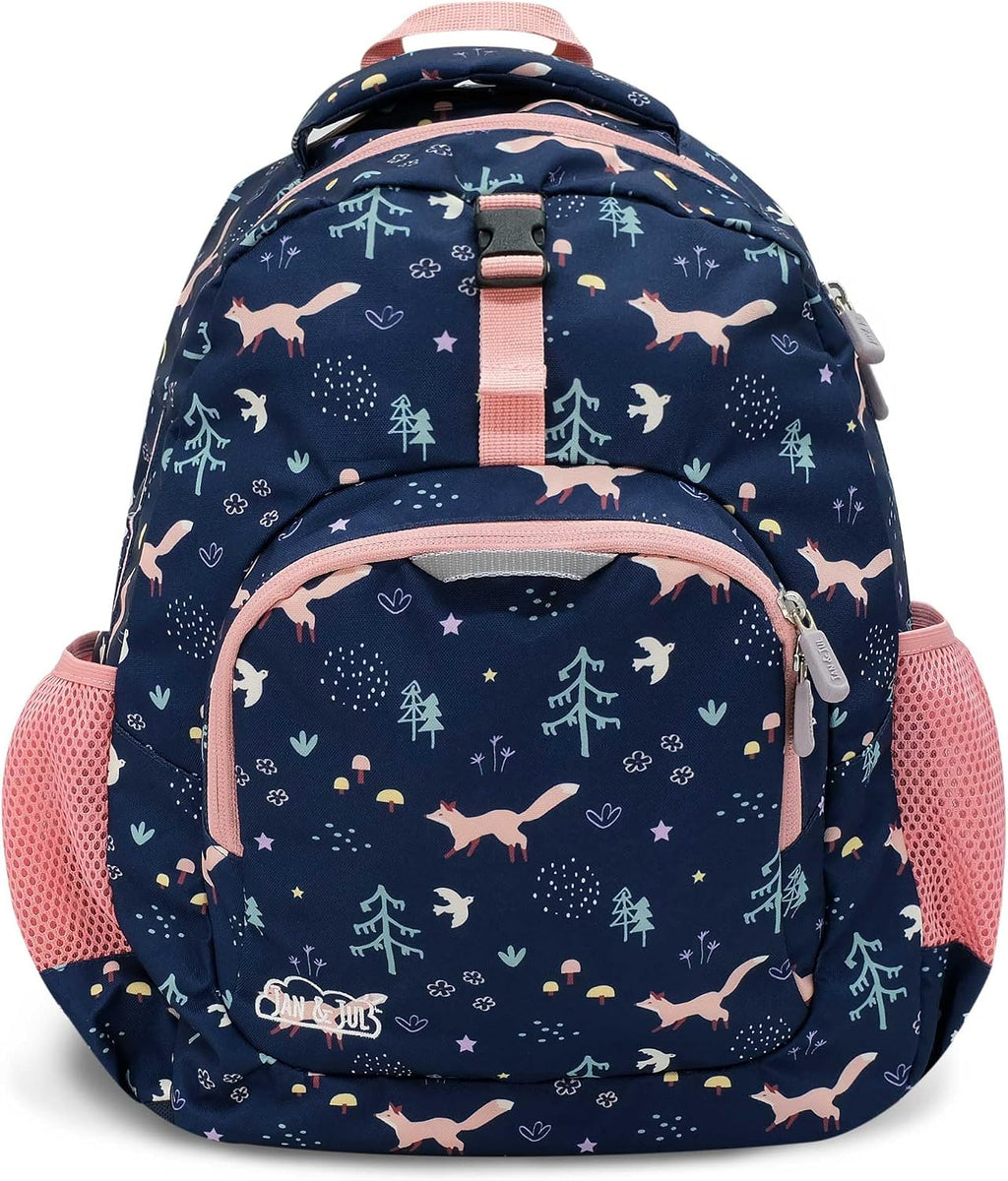 JAN & JUL Xplorer Kids' Backpack for School (Navy Forest, One Size)