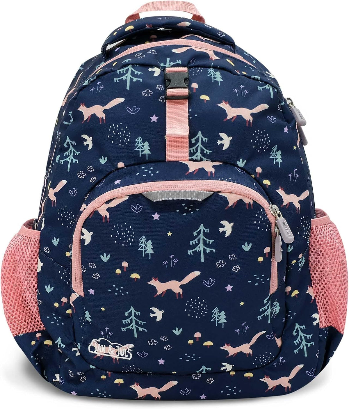 JAN & JUL Xplorer Kids' Backpack for School (Navy Forest, One Size)