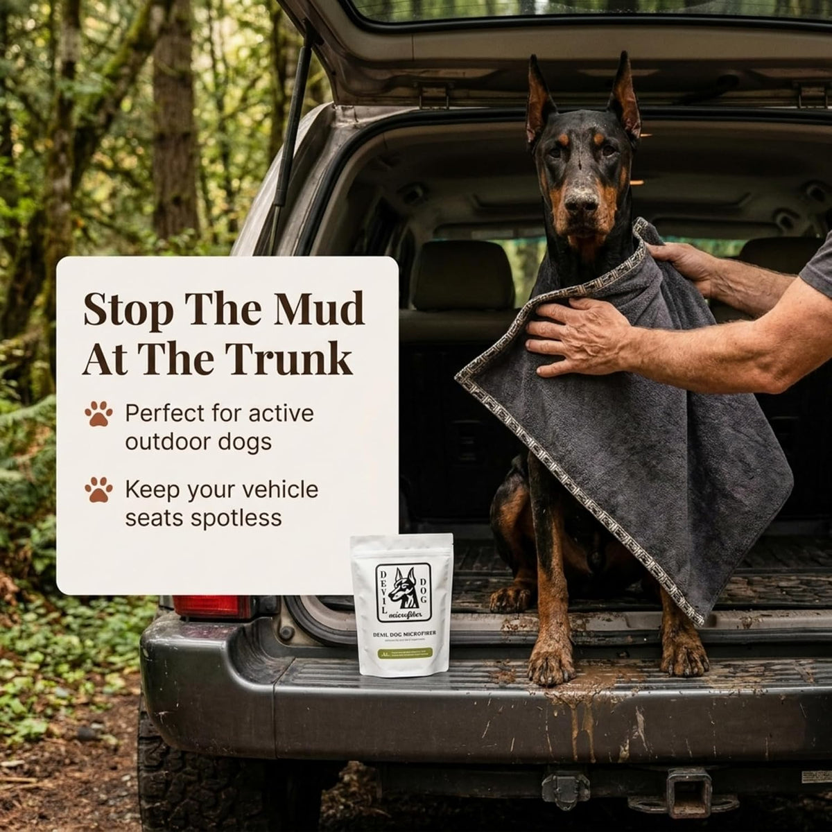 Premium Twisted Loop Drying Towels for Drying Dogs Small 16" x 24" Super Absorbent Microfiber Dog Bath Towel – Quick Dry, Soft – 1200 GSM Gray for Pets, Beach, Camping & Travel (Pack of 2)