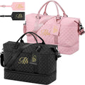Dansydaisy Mr and Mrs Black,Pink 4 Pcs Honeymoon Duffel Bag Set