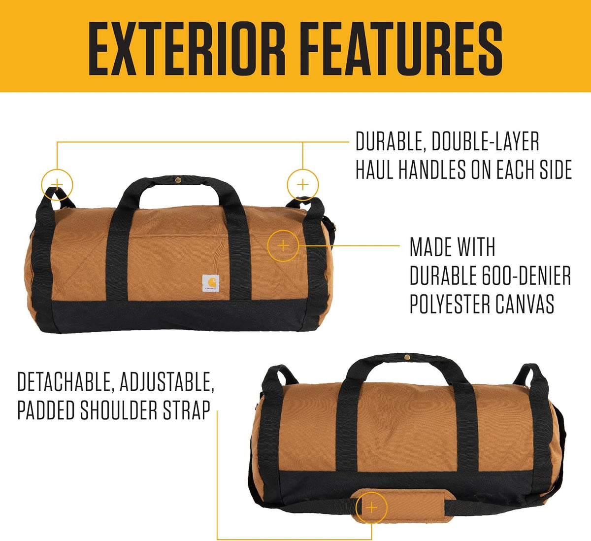 Carhartt Classic 40L Round Duffel Gravel