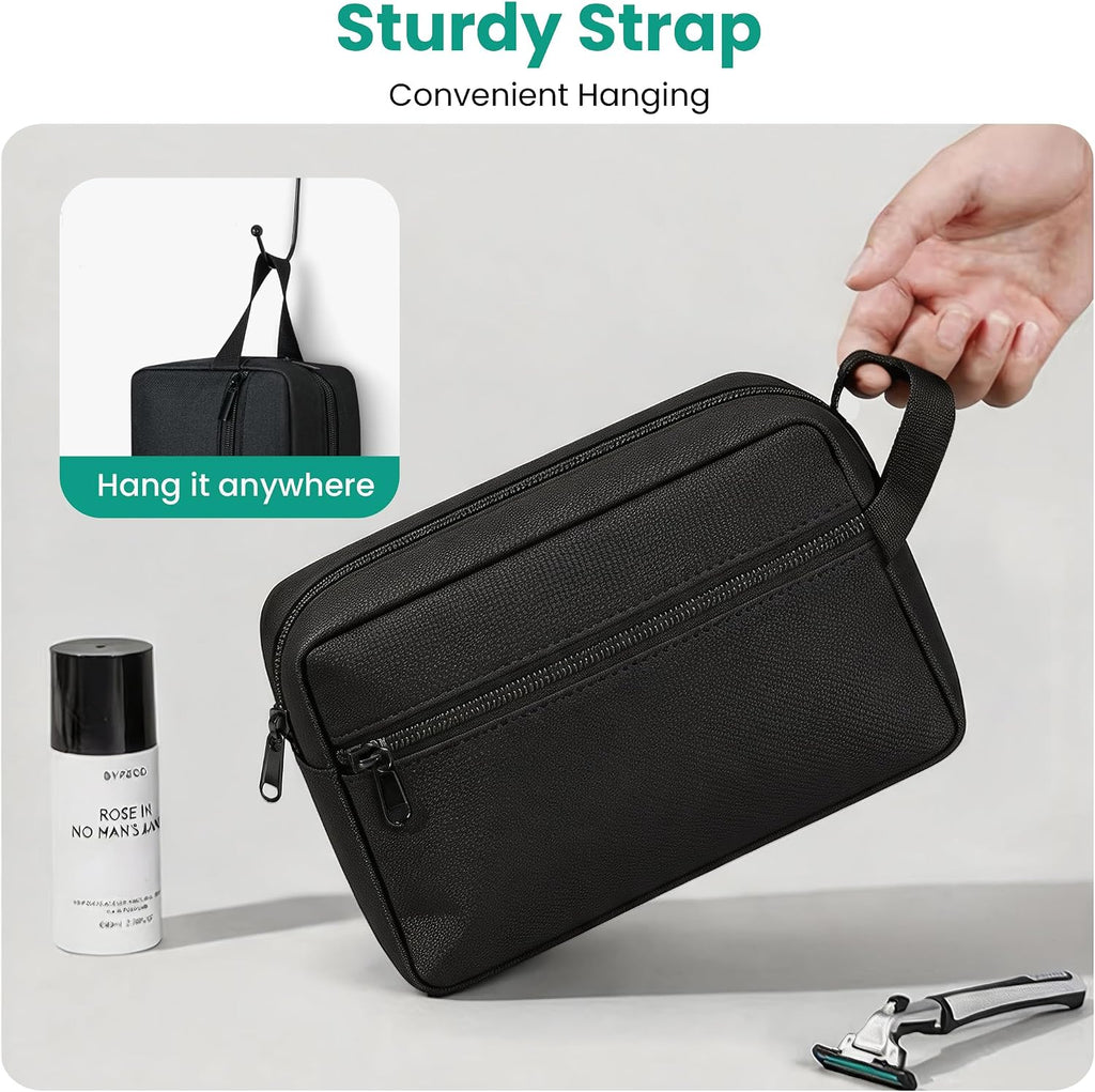 Travel Toiletry bag for Women and Men,Small Cosmetic Bag Hanging Lightweight Makeup Bag Small Tool Bag Travel Organizer accessories for Women Men - Light Blue