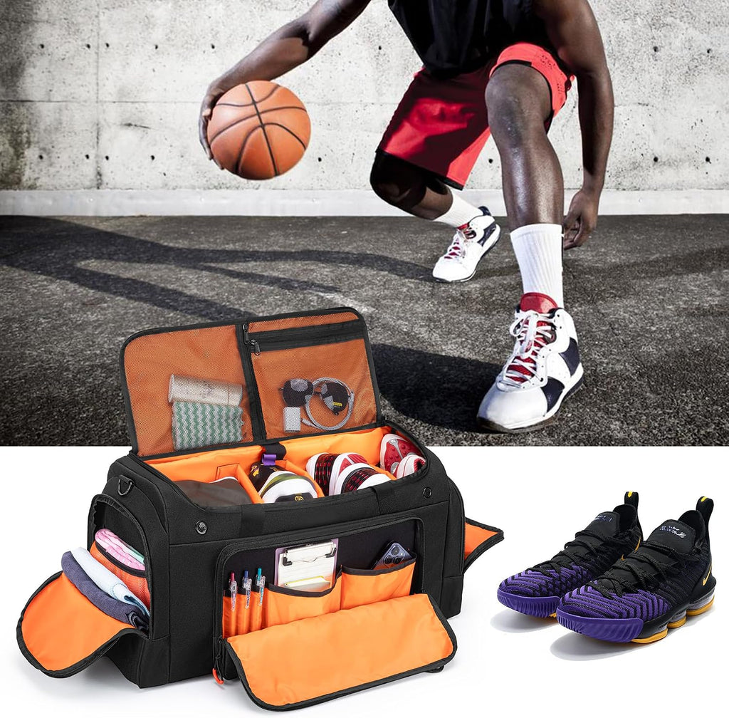 DSLEAF Tactical Sneaker Duffle Bag, Sneaker Travel Bag for 4 Pairs of Shoes