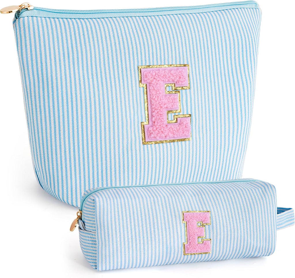 Gifts for Teen Girls Women - Birthday Gifts for 10 11 12 13 14 15 16 17 18 Years Old Girl,Makeup Bag Cosmetic Bag,Teacher Gift Trendy Stuff Toiletry Bag - Blue,E