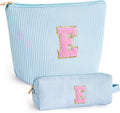 Gifts for Teen Girls Women - Birthday Gifts for 10 11 12 13 14 15 16 17 18 Years Old Girl,Makeup Bag Cosmetic Bag,Teacher Gift Trendy Stuff Toiletry Bag - Blue,E