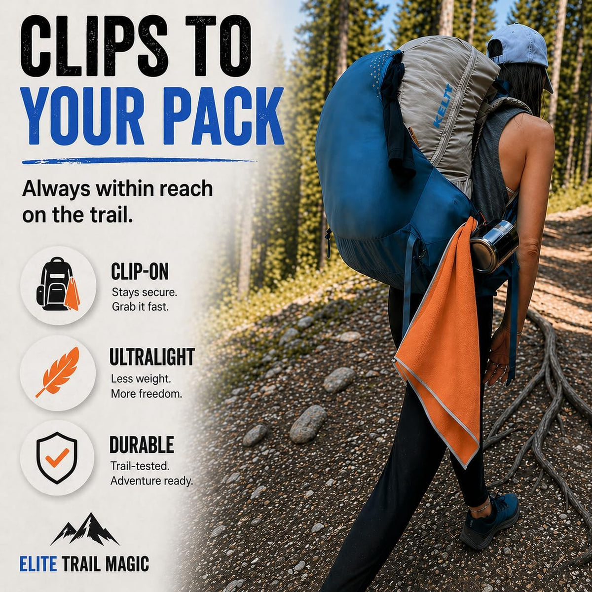Backpacking Ultralight Quick Dry Microfiber Soft Fast Drying Hand and Face Towel Wash Cloth Camping Yoga Hiking Active Lifestyle Small (Orange, Small)