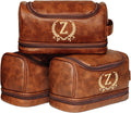 Mens Personalized Toiletry Bag, Gifts for Men, Custom Leather Mens Toiletries Travel Kit, Customize Shaving Bags, Men's Gift Ideas for Christmas, Anniversary, Birthday, Dad, Grandpa, Lover(Z)
