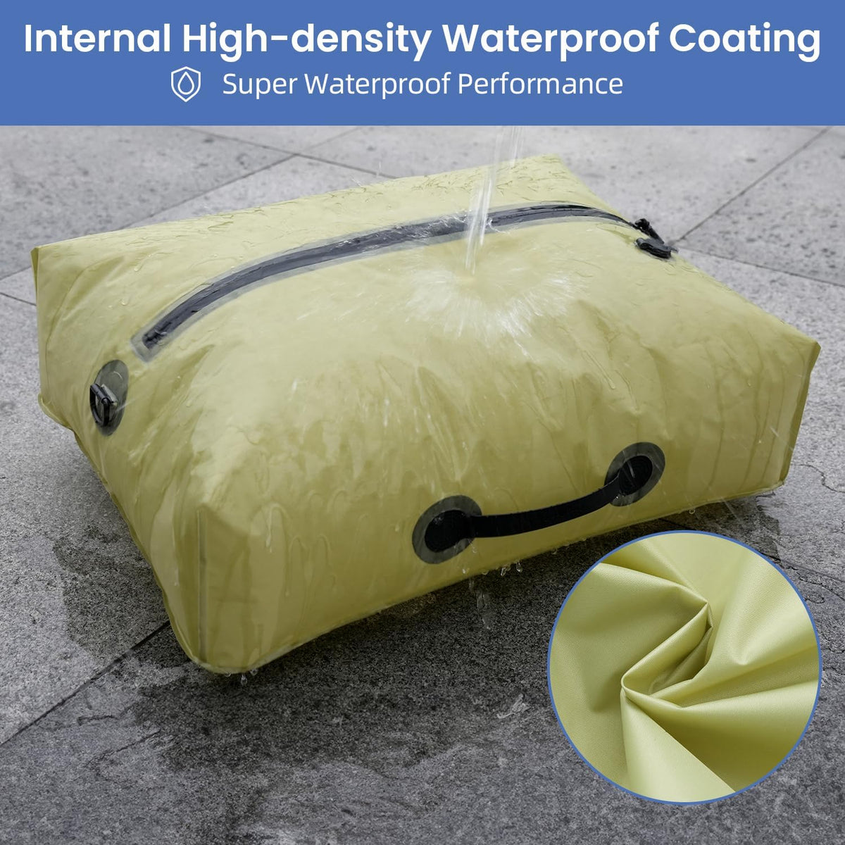 BAGAIL TPU Vacuum Bag for Travel, Reusable Compression Bag with IPX8 Waterproof Zipper, Save Space for Suitcase, Backpack and Carry on (Olive Green, ExtraLarge, With Pump)