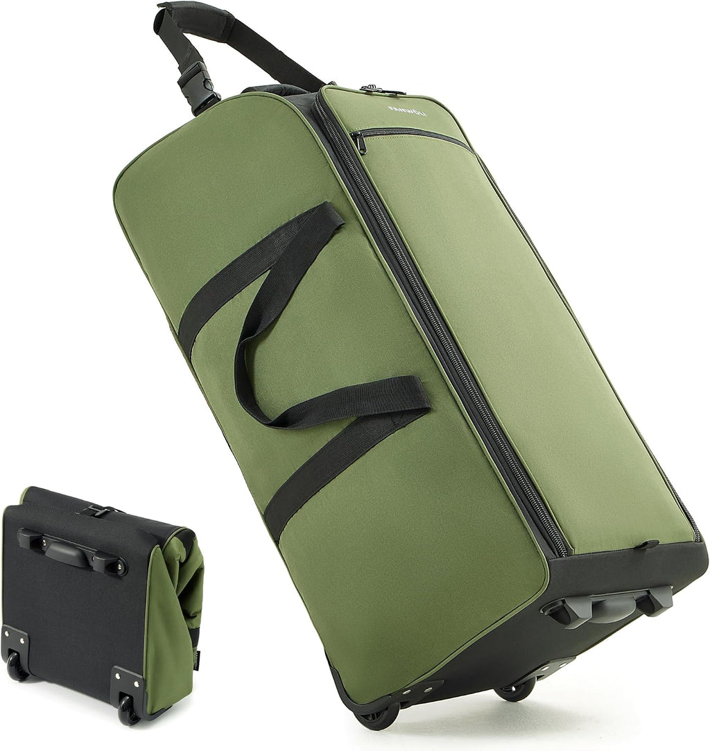 Fanwoli 30'' Extra Large Rolling Duffel Bag with Wheels, Heavy Duty