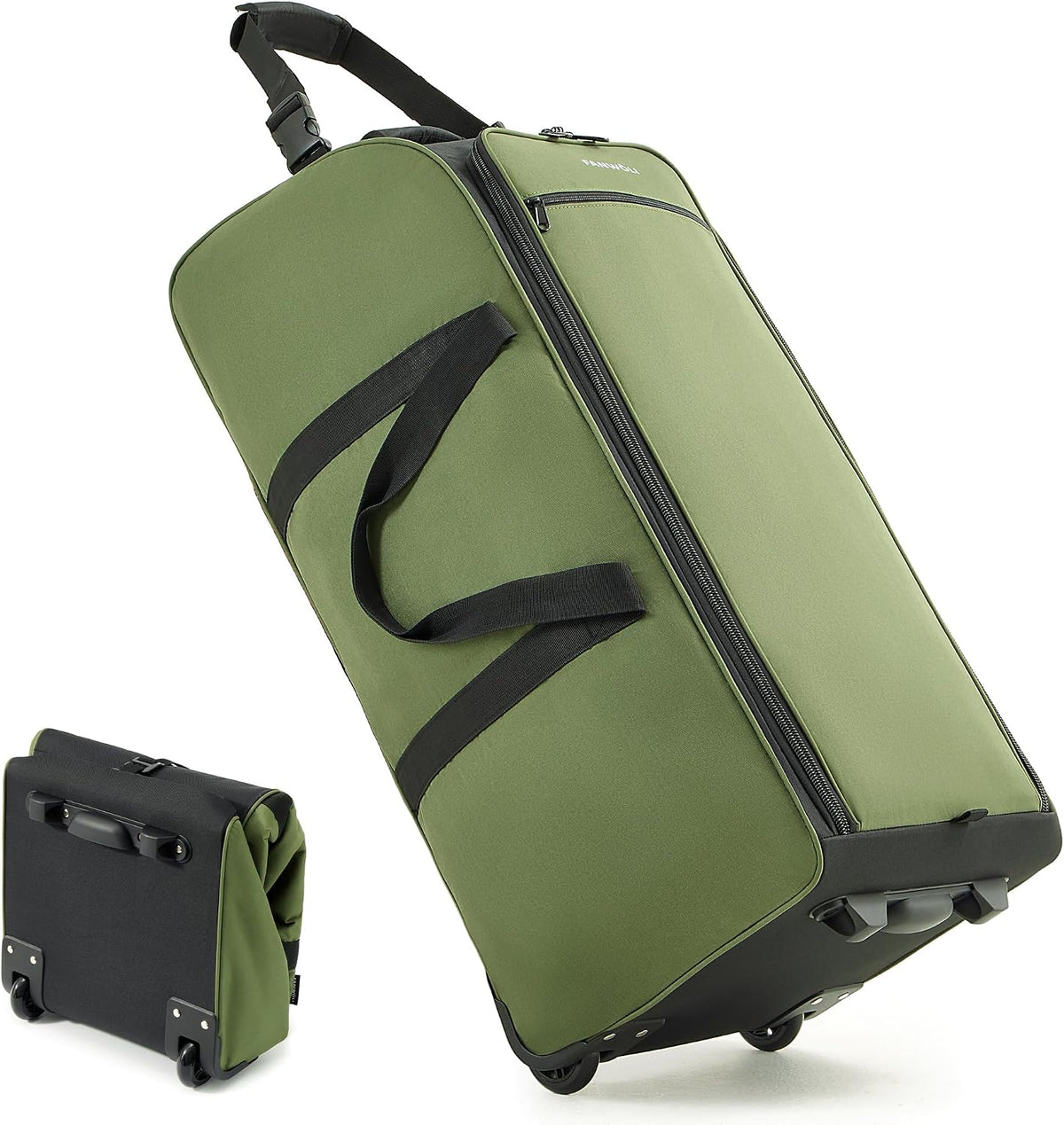 Fanwoli 30'' Extra Large Rolling Duffel Bag with Wheels, Heavy Duty