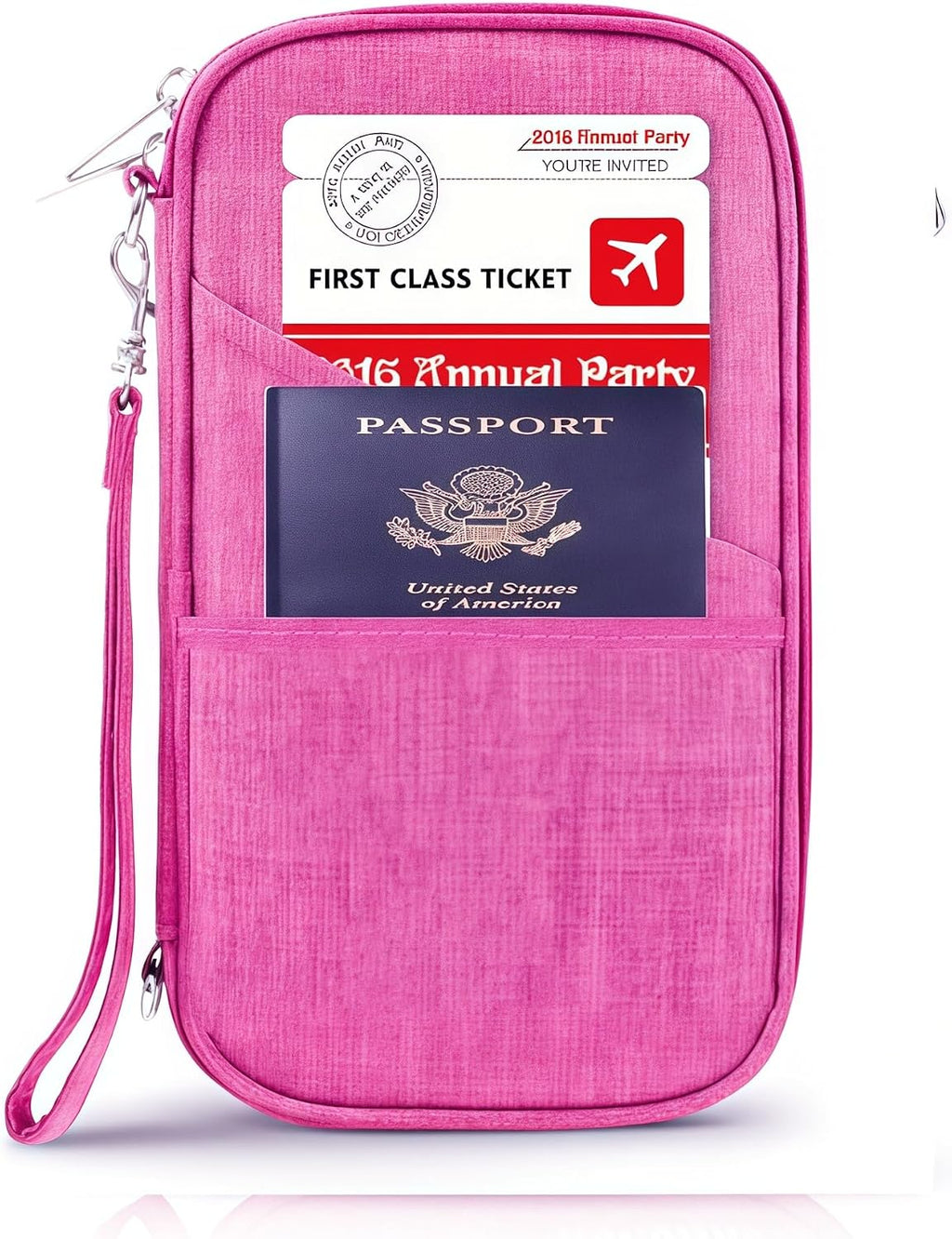 Premium Travel Passport Holder,Family Passport holder Travel Document Organizer,Secure &Stylish Companion For your Family (pink)