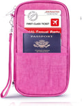 Premium Travel Passport Holder,Family Passport holder Travel Document Organizer,Secure &Stylish Companion For your Family (pink)