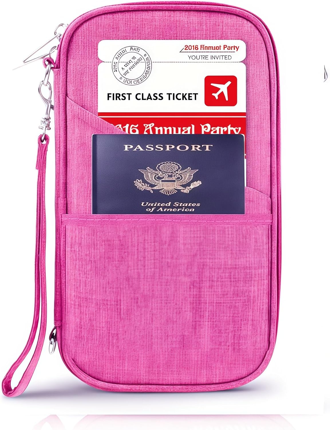 Premium Travel Passport Holder,Family Passport holder Travel Document Organizer,Secure &Stylish Companion For your Family (pink)