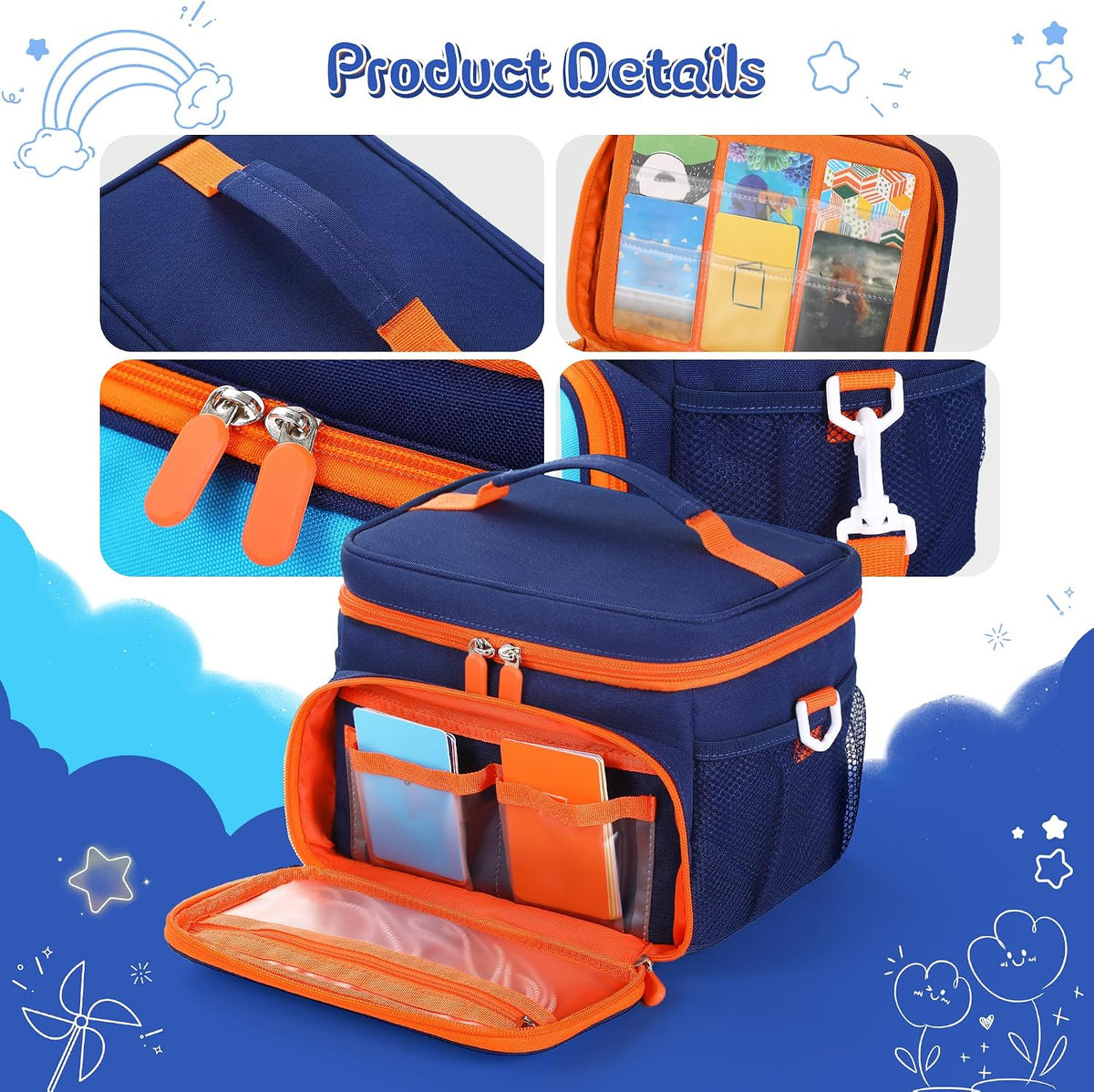 Carrying Case Fit for Yoto Player 3rd 4th Gen & Headphone,Holds 30 Cards