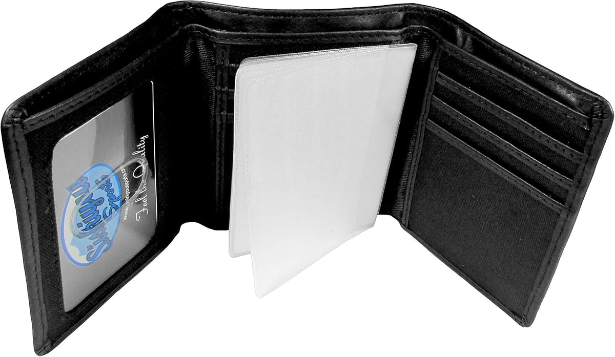 Siskiyou NFL unisex Embossed Leather Tri-fold Wallet