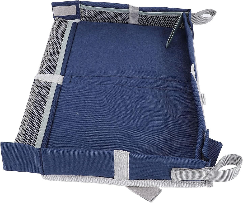 Foldable Travel Tray Cover, 15 X 10 X 2 in, Polyester Fiber (Dark Blue)