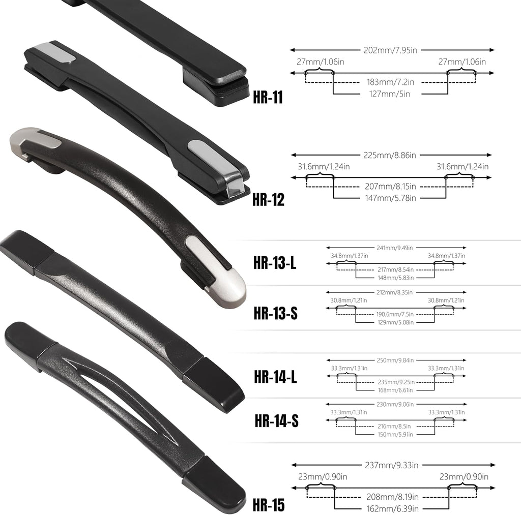 Luggage Handle 220mm Durable Spare Replacement Luggage Grip Carry Strap（HR-02N）