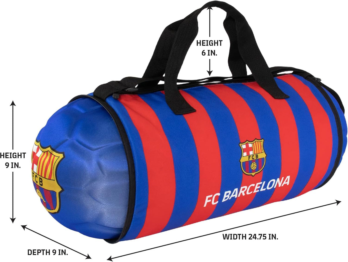 Official FC Barcelona Duffel Bag for Sports/Soccer – Foldable/Extendable