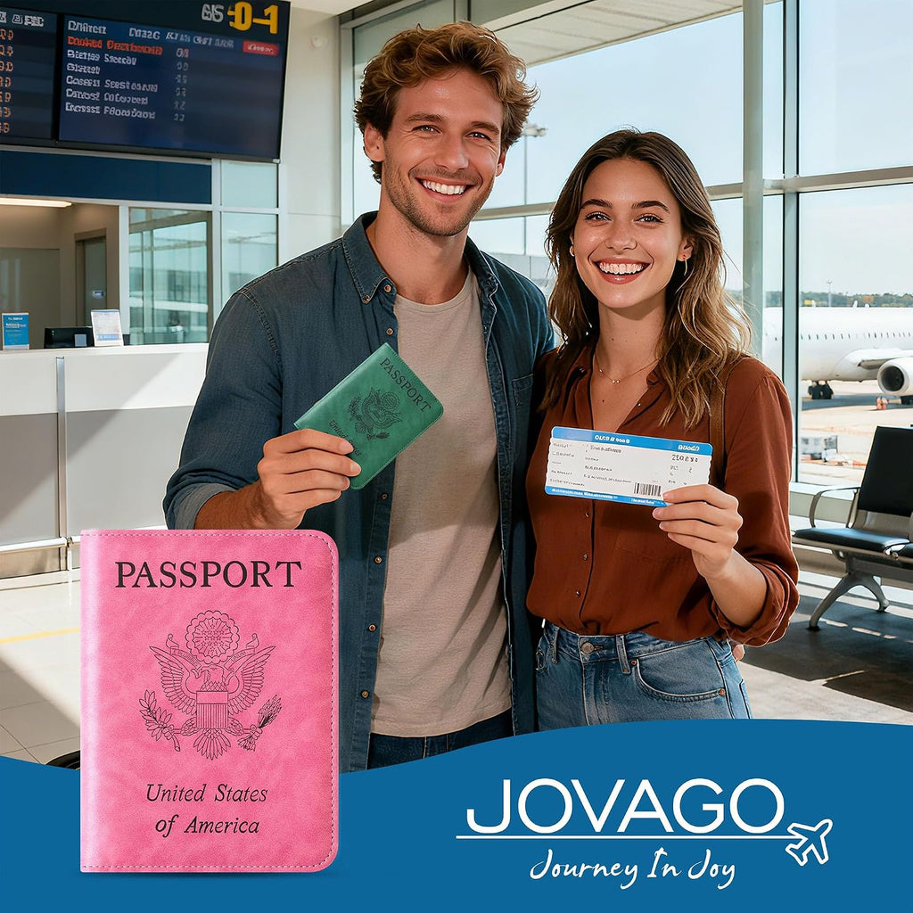 Passport Holder for Travel Essentials, RFID Passport Cover