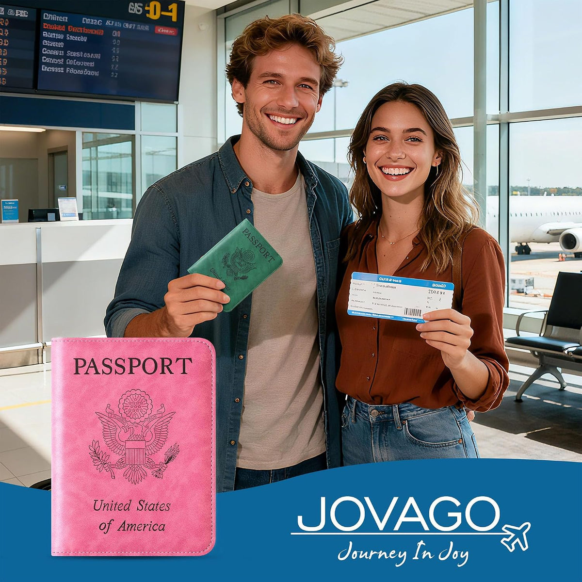 Passport Holder for Travel Essentials, RFID Passport Cover