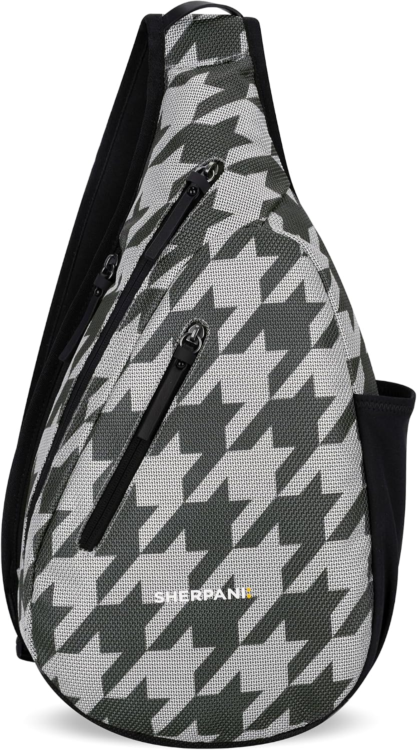 Sherpani Esprit, Anti Theft Sling Bag, Crossbody Backpack (Houndstooth)