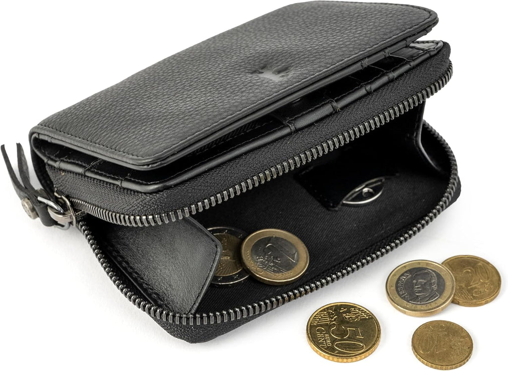 BERLINER BAGS Full Grain Leather Small Wallet Women Sally, Gift Box