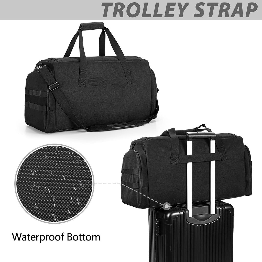 DSLEAF Tactical Sneaker Duffle Bag, Sneaker Travel Bag for 4 Pairs of Shoes