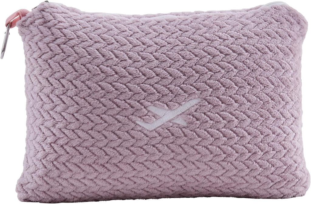 NEWCOSPLAY Travel Blanket with Storage Bag for Airplane Travel, Purple