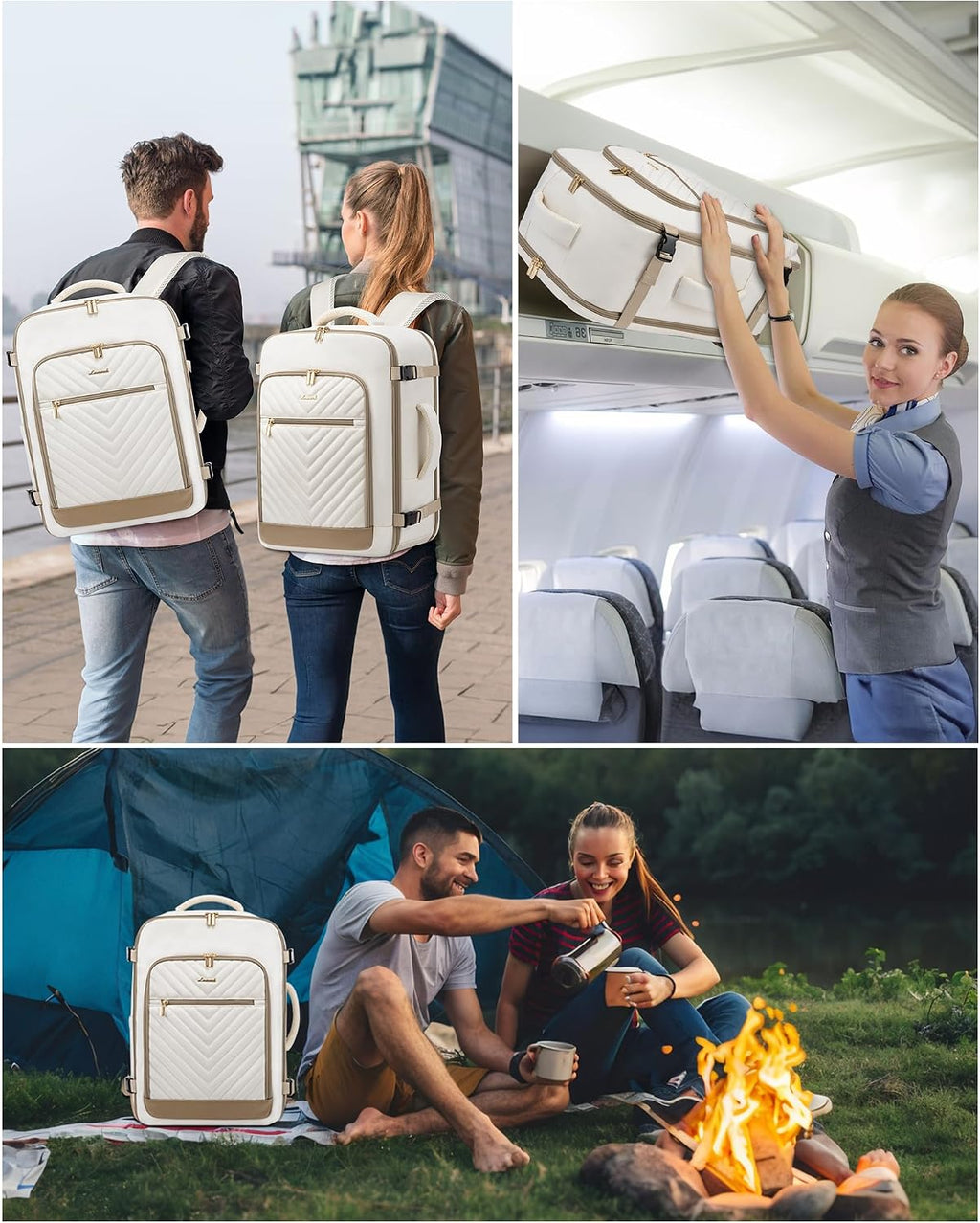 LOVEVOOK Travel Backpack For Women,50L Carry On TSA Personal Item Bag