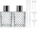 YU FENG 2 Pack Perfume Spray Bottles, 100ml/3.4oz Refillable Glass Atomizer