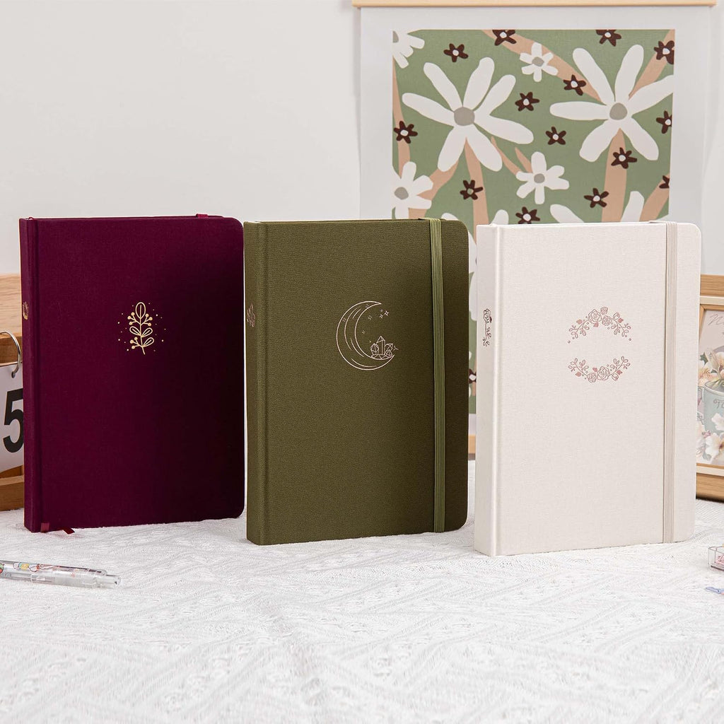 MGGAO Dotted Journal for Women Men, A5 Dot Hardcover Notebook