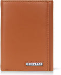 RFID Trifold Wallet for Men Genuine Napa Leather, Magnetic Closure