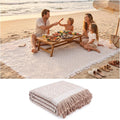 Extra Large Boho Beach Mat Picnic Outdoor Blanket Woven Giant Towel Camping Gear Cruise Essential 2026 Summer Vacation Must Have Airplane Travel Accessories Costa Rica Bahamas Hawaii Trip Stuff Gift