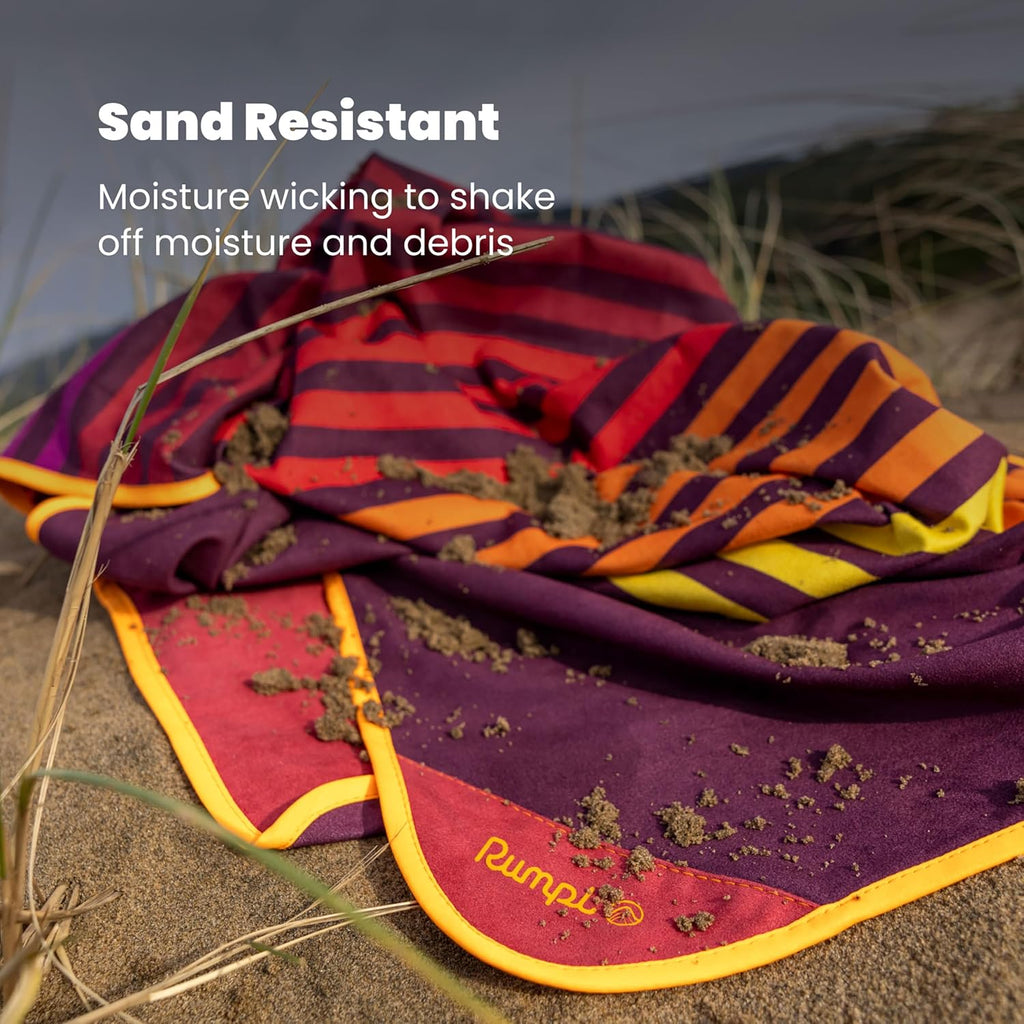 Rumpl Tech Towel, Quick-Dry for Travel, Beach, and Camp, Tapestry Tie Dye