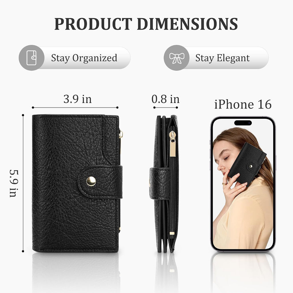 Airkit Small Wallet for Women, RFID Blocking Credit Card Holder