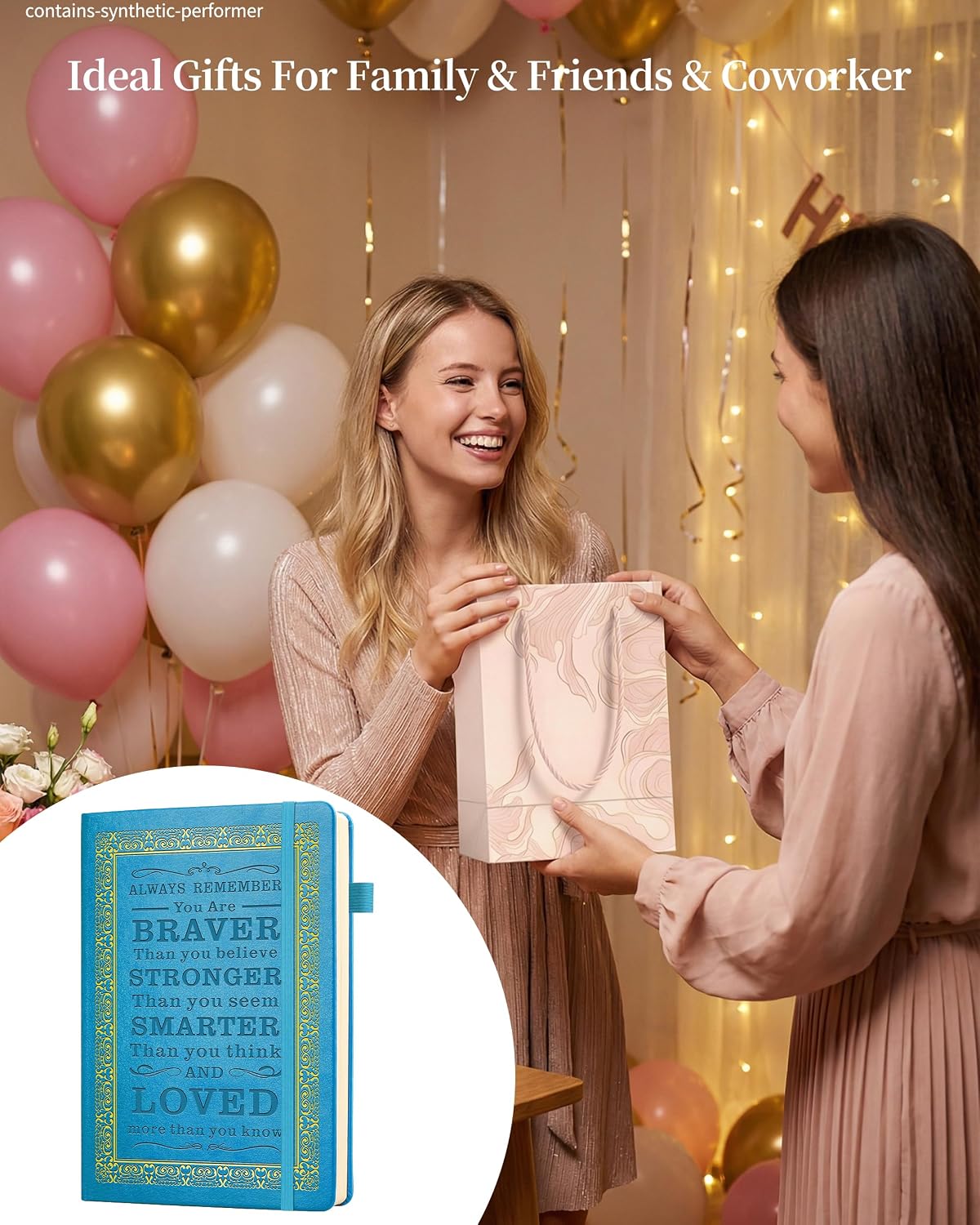 JOHSBYD Light blue Journal for Women - Dotted Journal Notebook