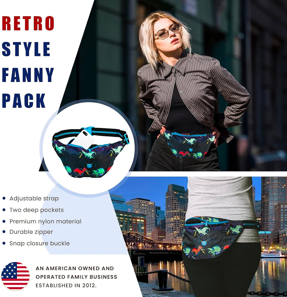 Funny Guy Mugs Dragon Fanny Pack - Space Dragon