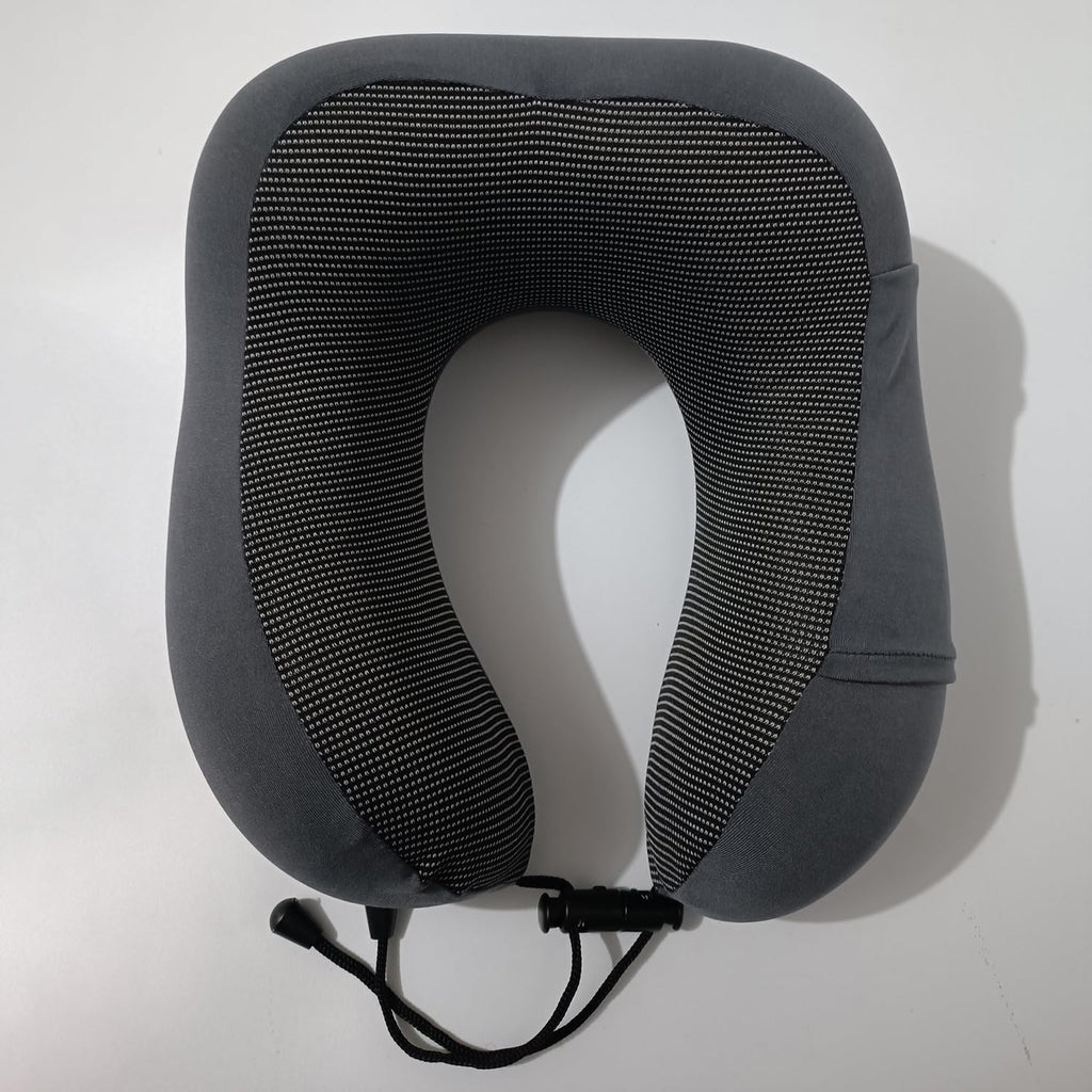 Travel Memory Foam Neck Pillow for Traveling, Travel Pillow for Airplanes for Adult (C-Black)