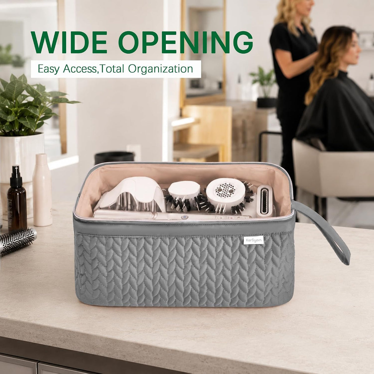 KarSyon Shark Flex Style Case for Dyson Airwrap Hair Dryer Tools Travel Bag