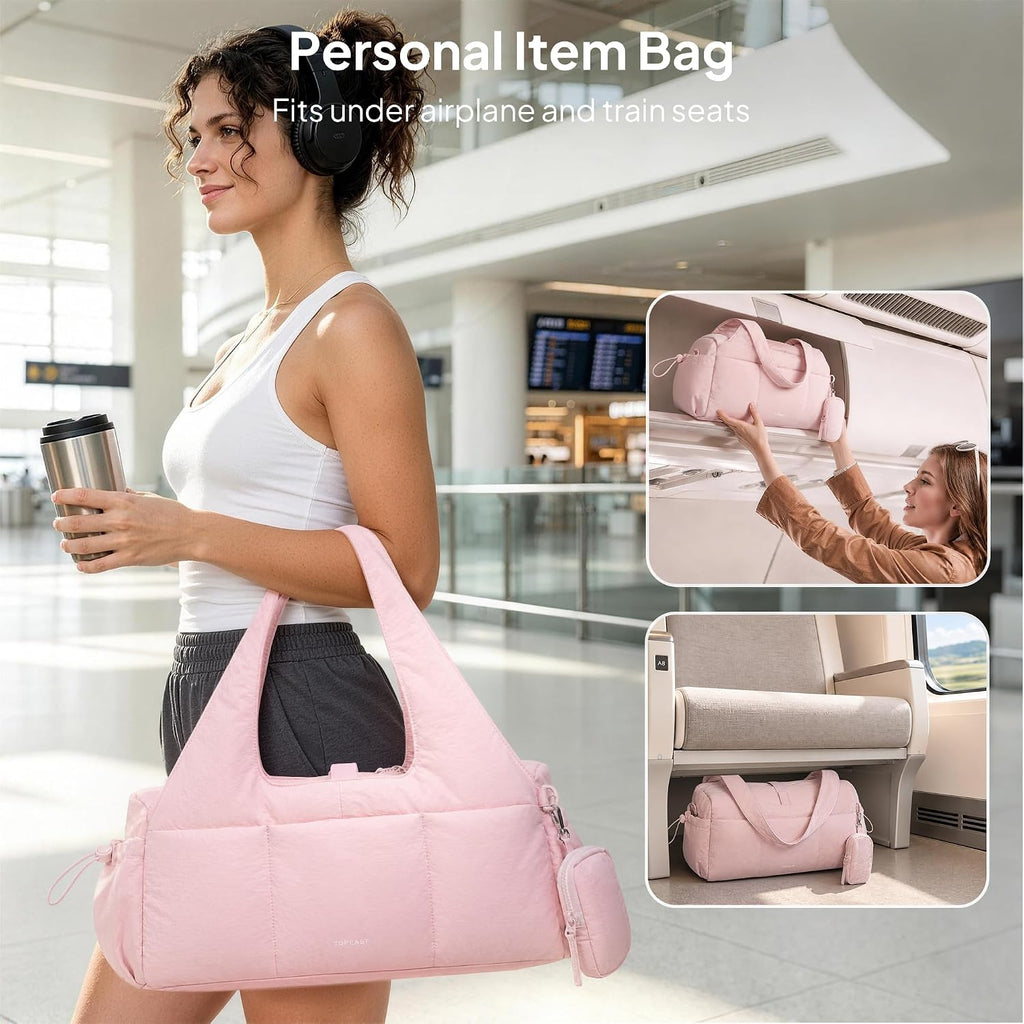 TOPEAST Gym Bag for Women with Yoga Mat Holder Mini Gym Bags Sports Dance Workout Yoga Bag