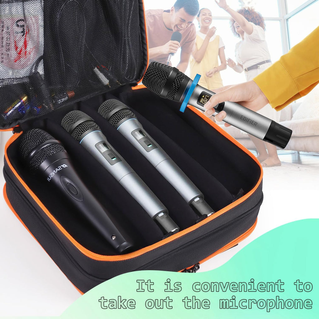 Microphone Case,Wireless Microphone Bag,Portable Storage Case