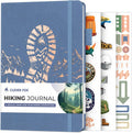 Clever Fox Hiking Journal for Women & Men, Trail Log Book, Smoke Blue