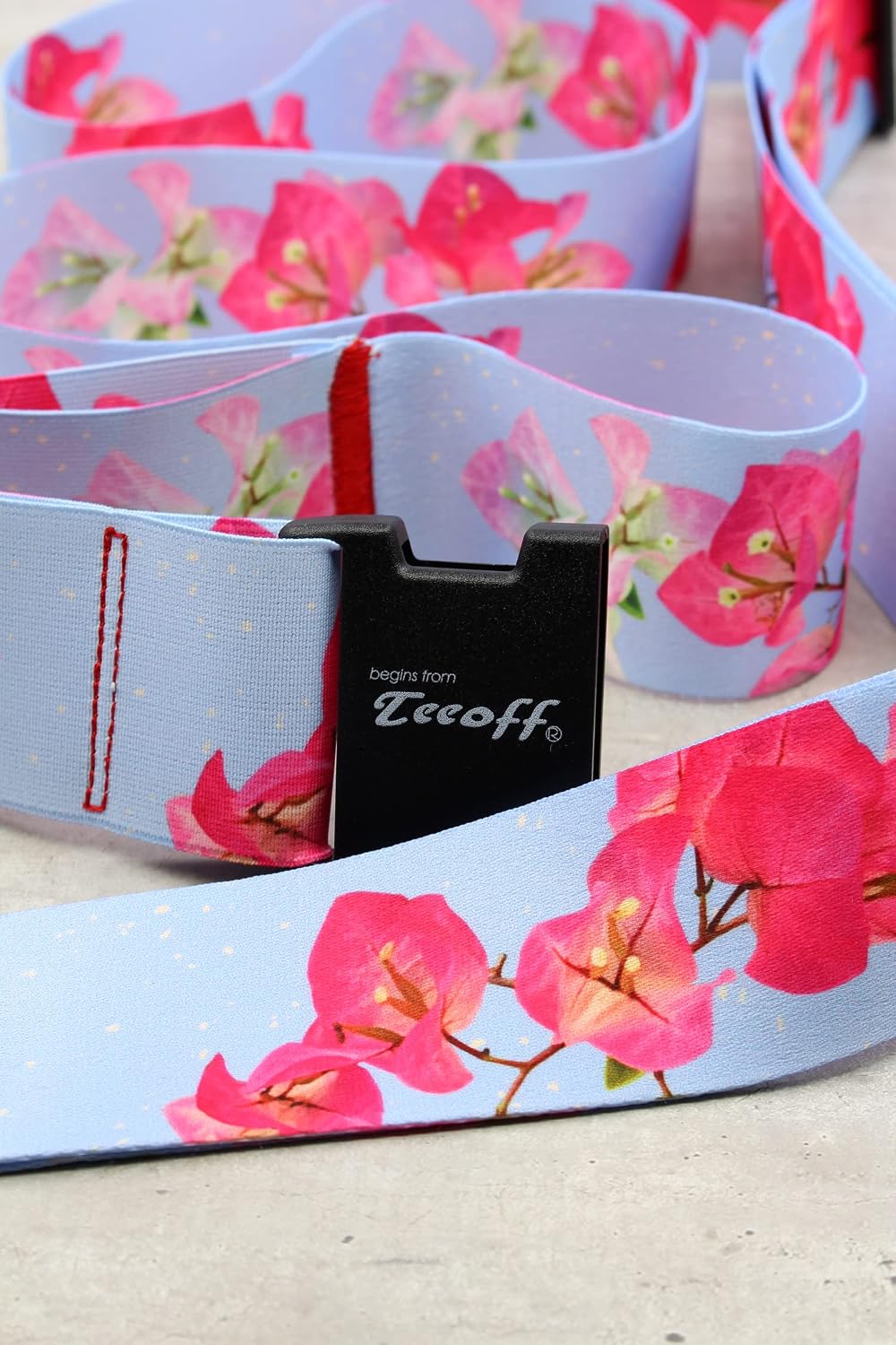 Teeoff 2 Pack Elastic Luggage Straps Suitcase Belts Travel Bag Accessories Adjustable 220CM (Light Blue)