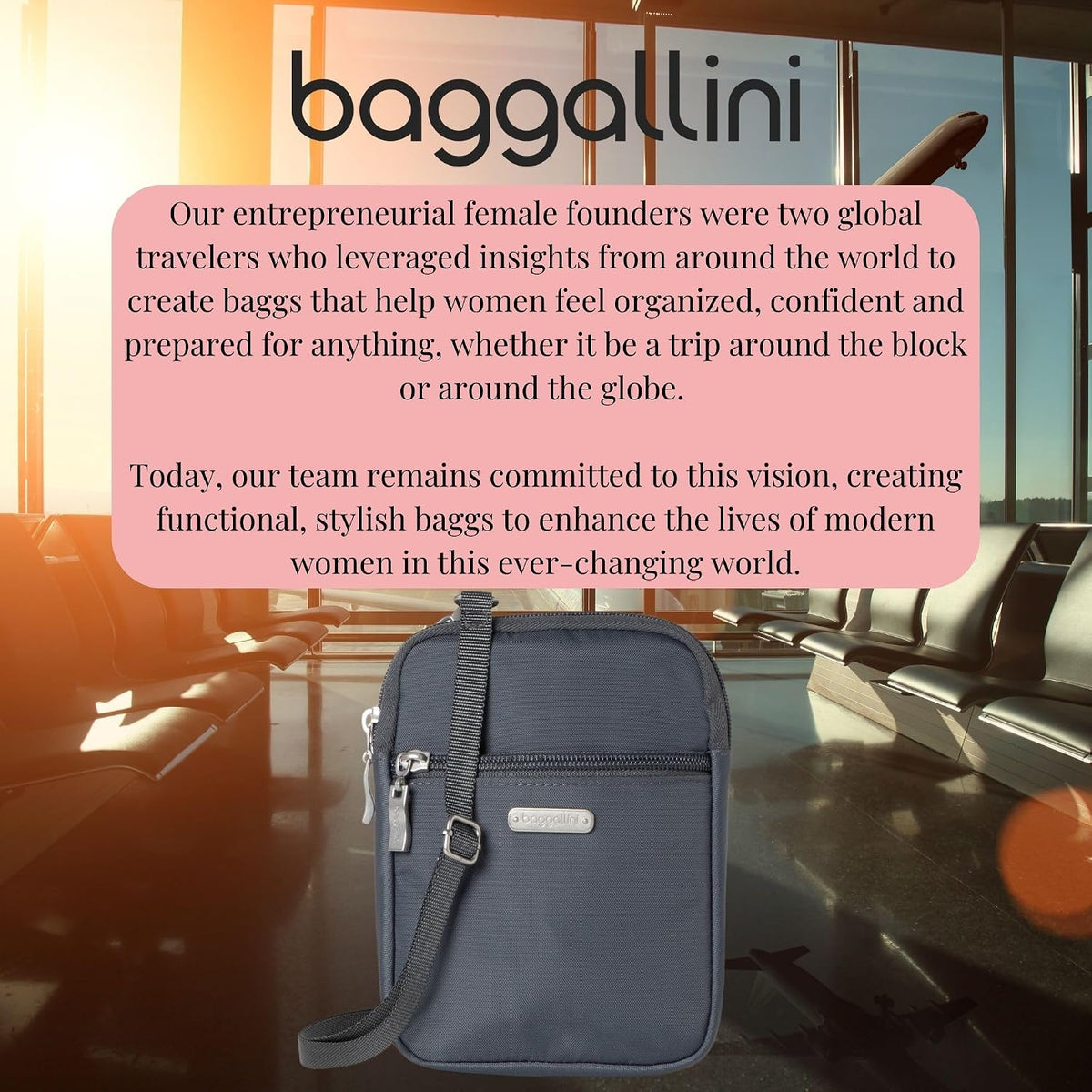 Baggallini Women's Essential Mini Crossbody Bag