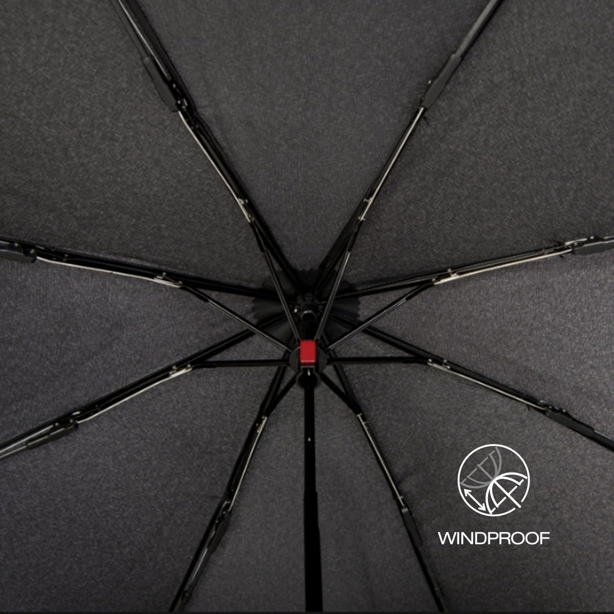 Knirps A.050 2 Person Sun Umbrella, Heat Shield, Sandstone Black Coating